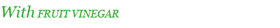 フルーツビネガー使い方